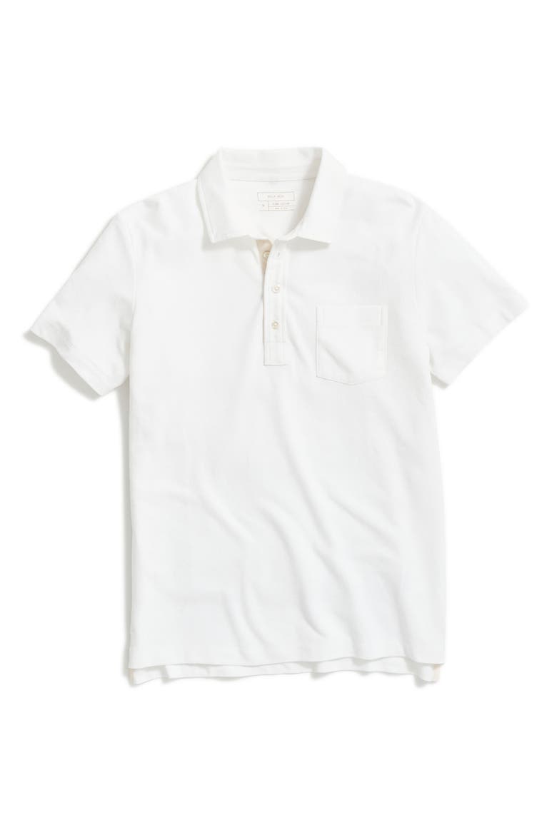 Pensacola Pima Cotton Piqué Polo, Alternate, color, WHITE