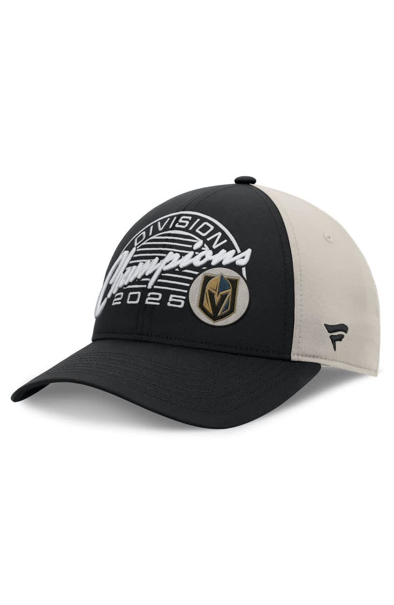 FANATICS Men's Fanatics Black Vegas Golden Knights 2025 Pacific Division Champions Locker Room Adjustable Hat, Main, color, Black