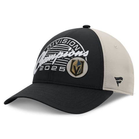 Men's Fanatics Black Vegas Golden Knights 2025 Pacific Division Champions Locker Room Adjustable Hat