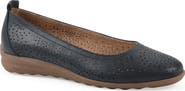 CLIFFS BY WHITE MOUNTAIN Cortney Perforated Ballet Flat