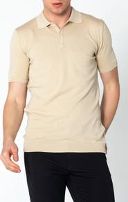 RON TOMSON Lightweight Tonal Button Polo