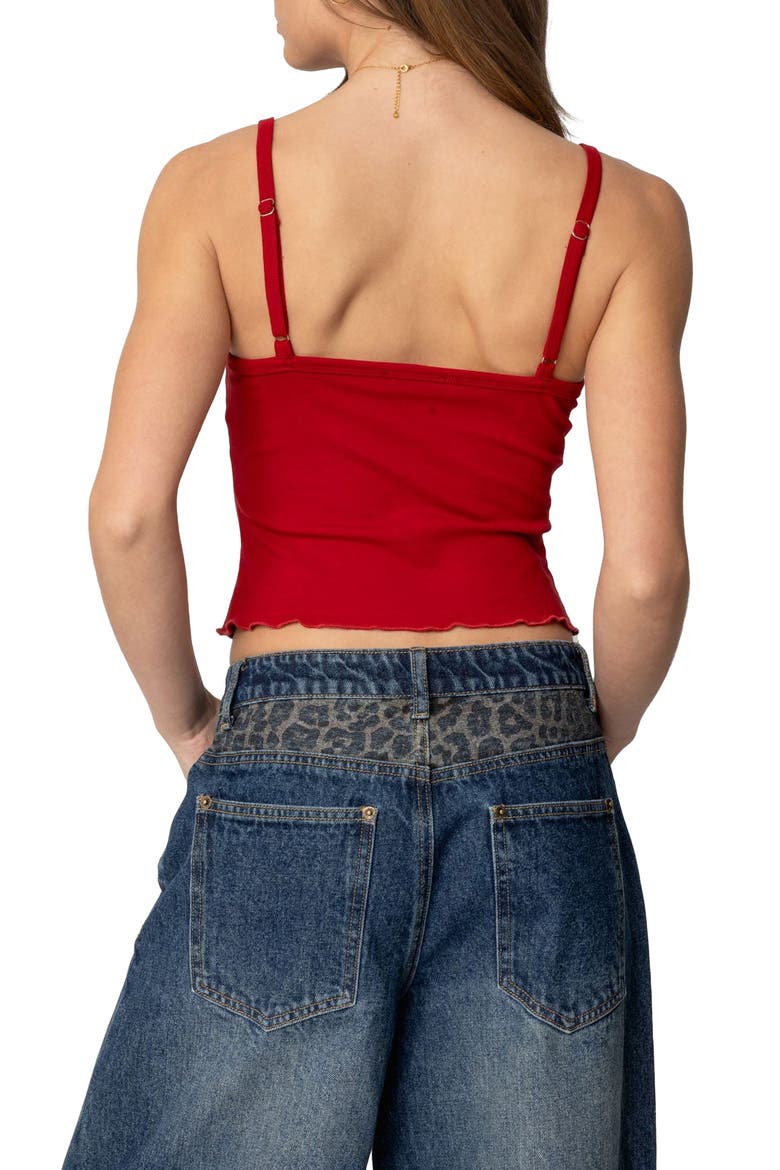 Precious 7 Crop Camisole, Alternate, color, RED