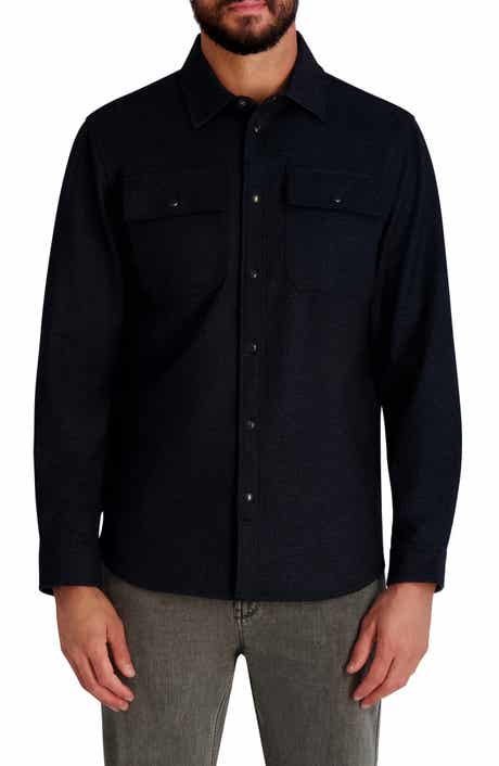 KARL LAGERFELD PARIS Plaid Ponte Shirtjacket