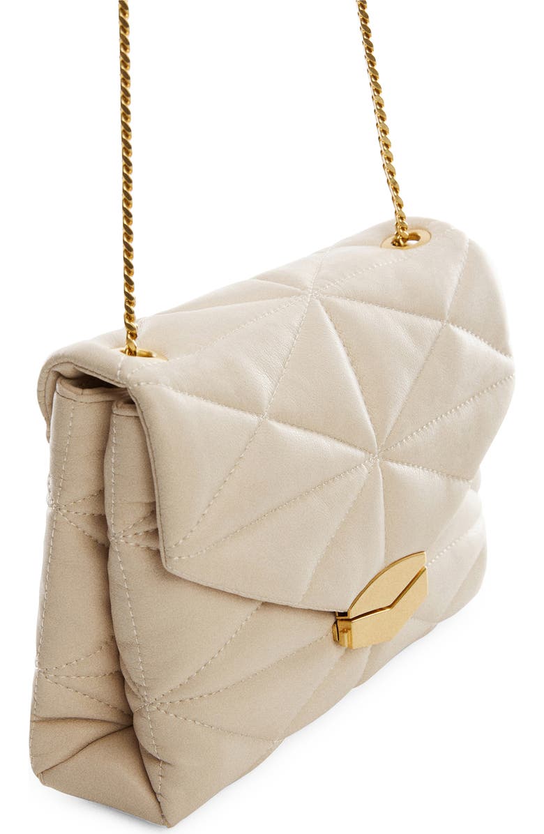 MANGO Quilted Faux Suede Convertible Shoulder Bag, Alternate, color,