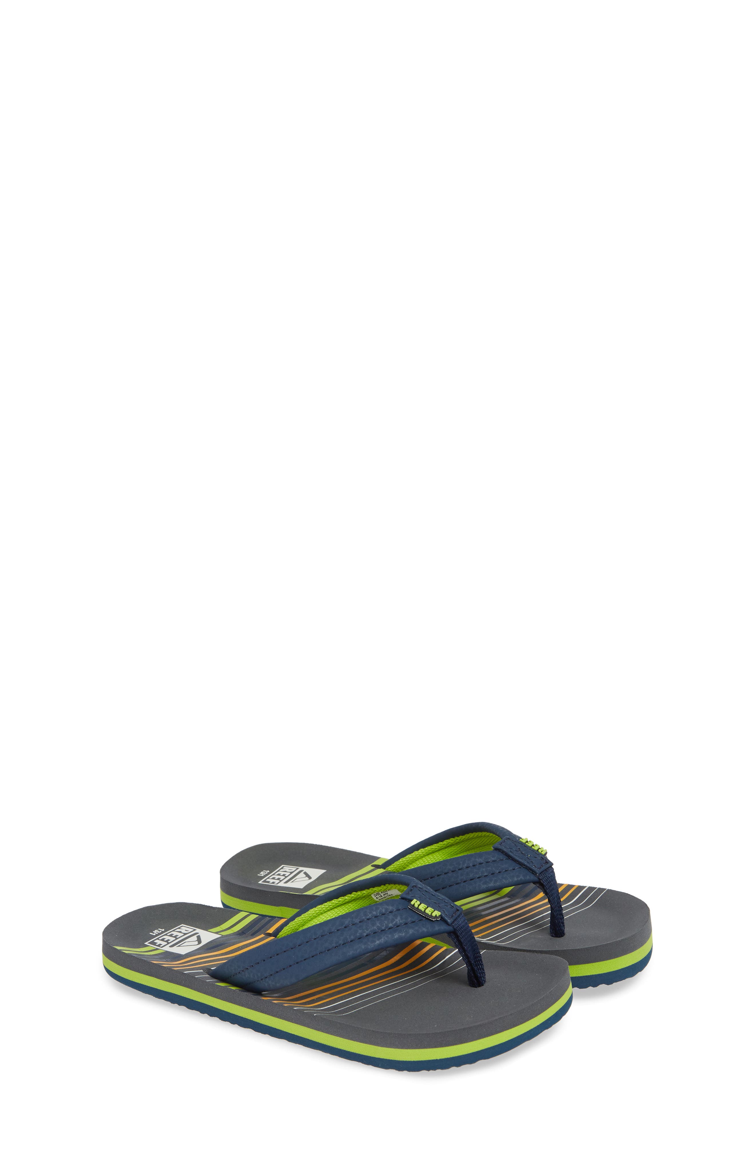 Ahi Flip Flop, Main, color, STRIPE GREEN