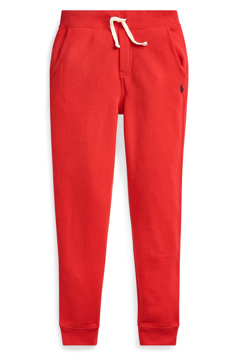 Kids' Fleece Joggers, Main, color, RL 2000 RED
