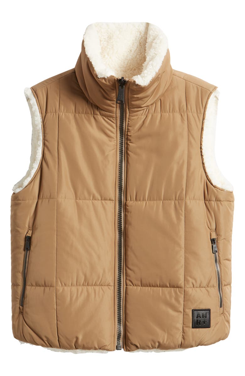 Alp N Rock Sonja Reversible Quilted & Faux Shearling Vest, Alternate, color, 
