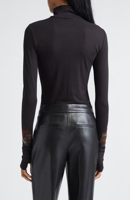 Alice And Olivia Delaina Long-sleeve Turtleneck Top In Black
