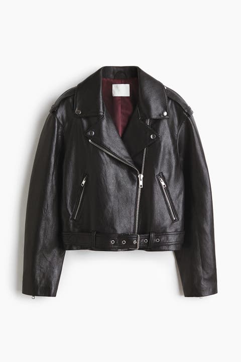 Coated Biker Jacket