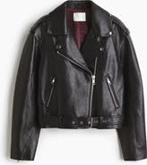 H&M Coated Biker Jacket