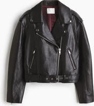 H&M Coated Biker Jacket