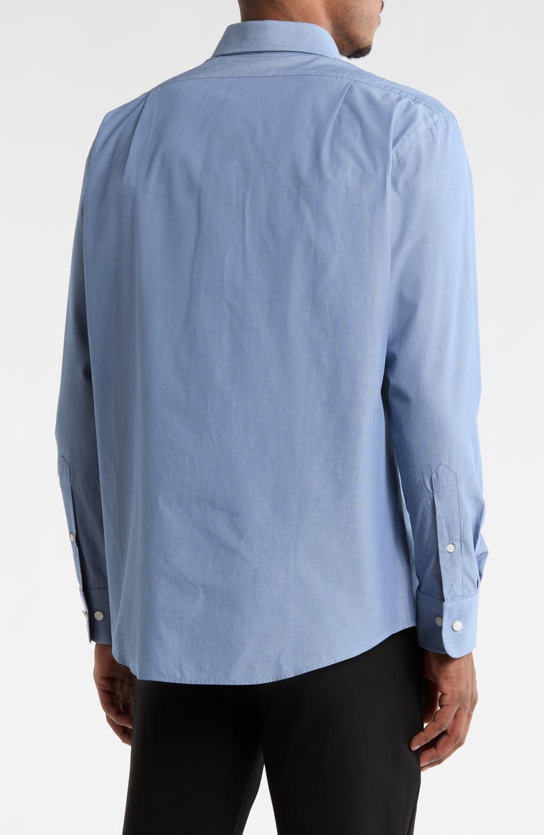 Vince Classic Button Front Long Sleeve Cotton Dress Shirt, Alternate, color, Blue