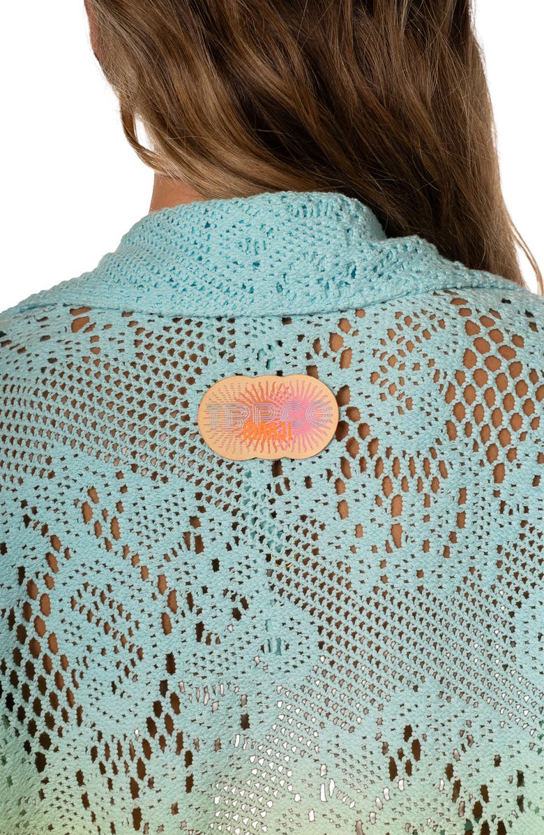 Maaji Ocean Drift Octavia Cover-Up Shirt, Alternate, color, Light/ Pastel Blue