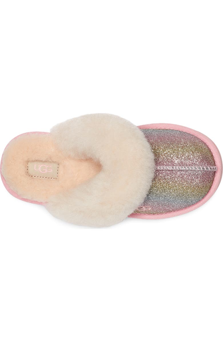 UGG<sup>®</sup> Cozy II Glitter Water Resistant Genuine Shearling Trim Clog, Alternate, color,
