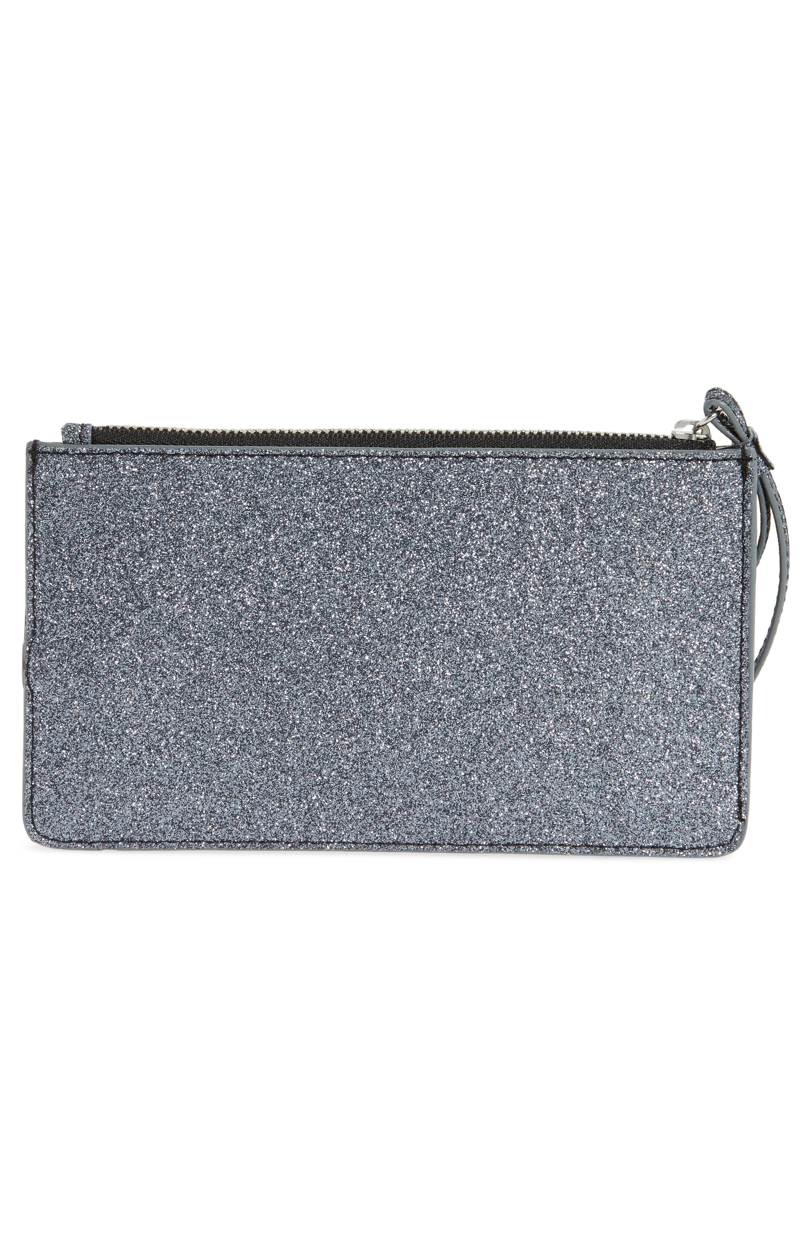Shimmer Wristlet, Alternate, color, GUNMETAL