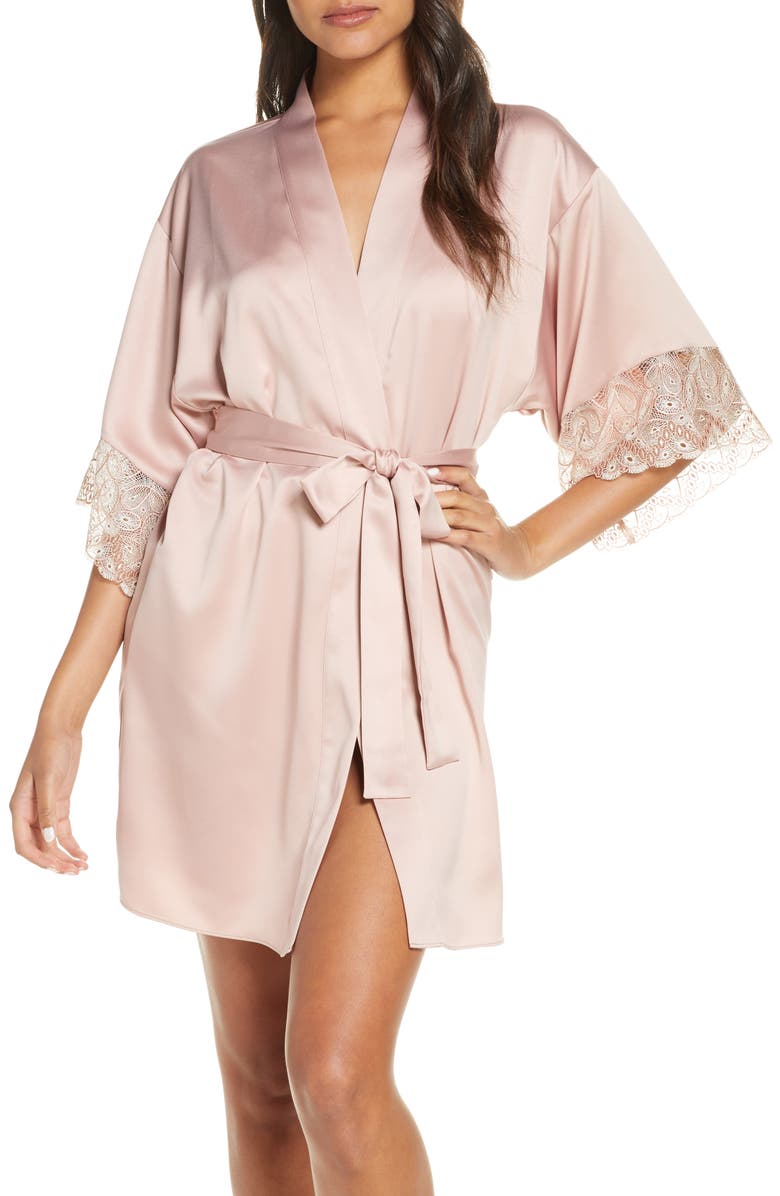 Flora Nikrooz Ada Satin Robe, Main, color,