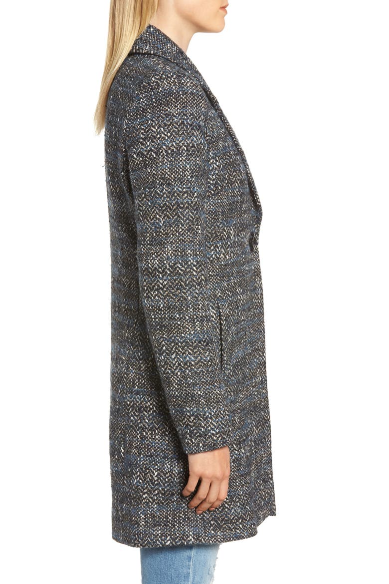 Reefer Jacket, Alternate, color, BLUE TWEED