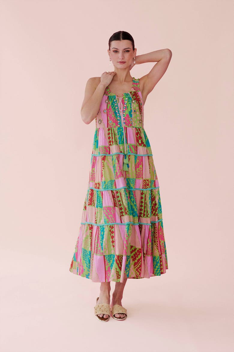 Pegasus Flower Dress, Alternate, color, Pink