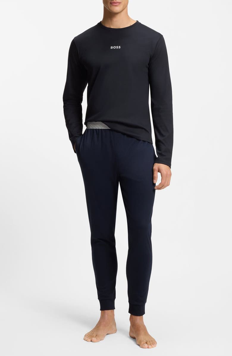 BOSS Holiday Long Pajama Set, Main, color, Dark Blue