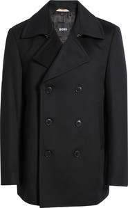 BOSS Hyde Wool & Cashmere Peacoat