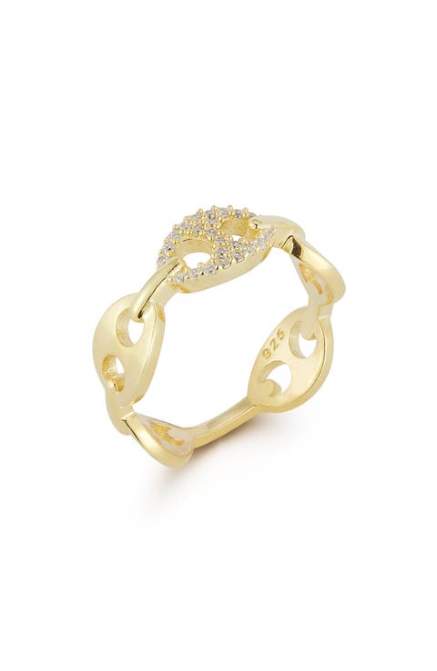 Cubic Zirconia Mariner Chain Ring