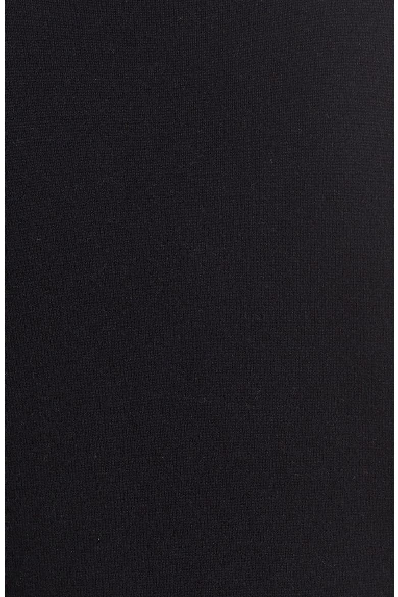 Button Front Knit Cashmere Maxi Vest, Alternate, color, BLACK