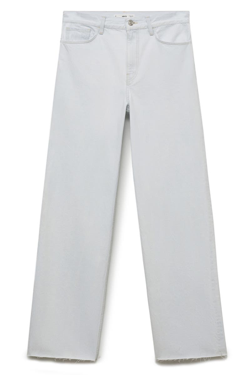 MANGO High Waist Wide Leg Jeans, Alternate, color, 