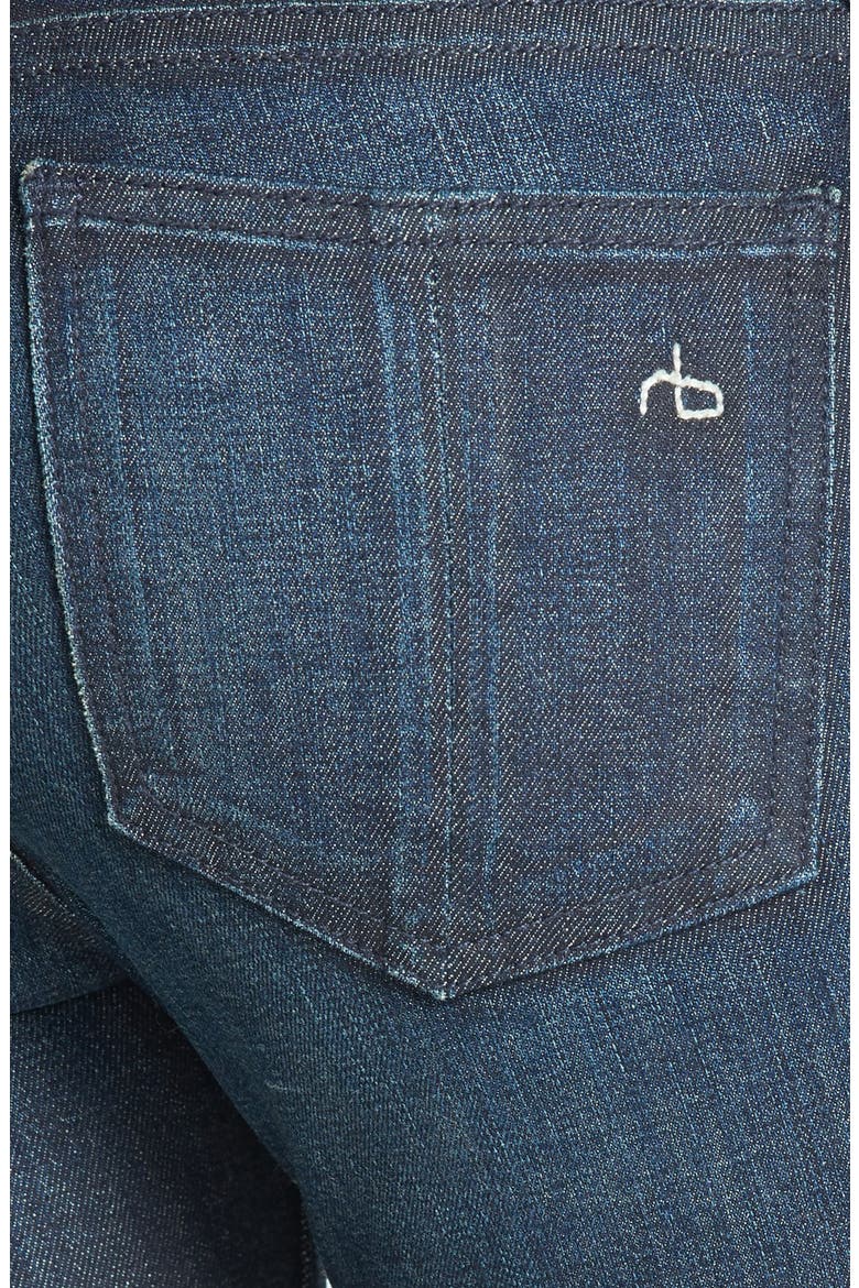 Zip Detail Skinny Jeans (Nordstrom Exclusive), Alternate, color, KENSINGTON
