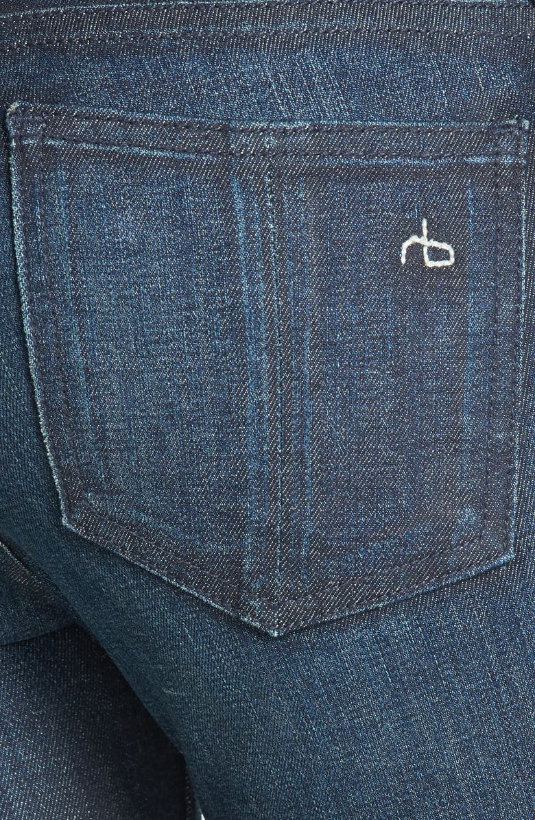 rag & bone/JEAN Zip Detail Skinny Jeans, Alternate, color,