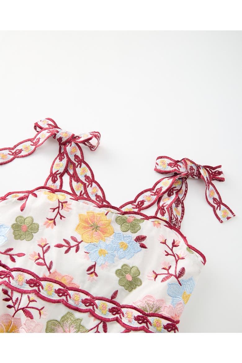 Penelope Cotton Embroidered Maxi Dress, Alternate, color, Floral