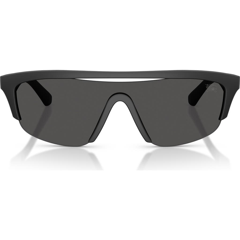 Burberry 40mm Irregular Sunglasses In Matte Black/dark Grey