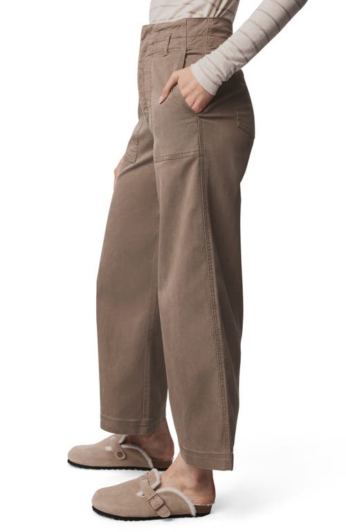 Splendid Ottilie Cotton Blend Cargo Pants In Brown