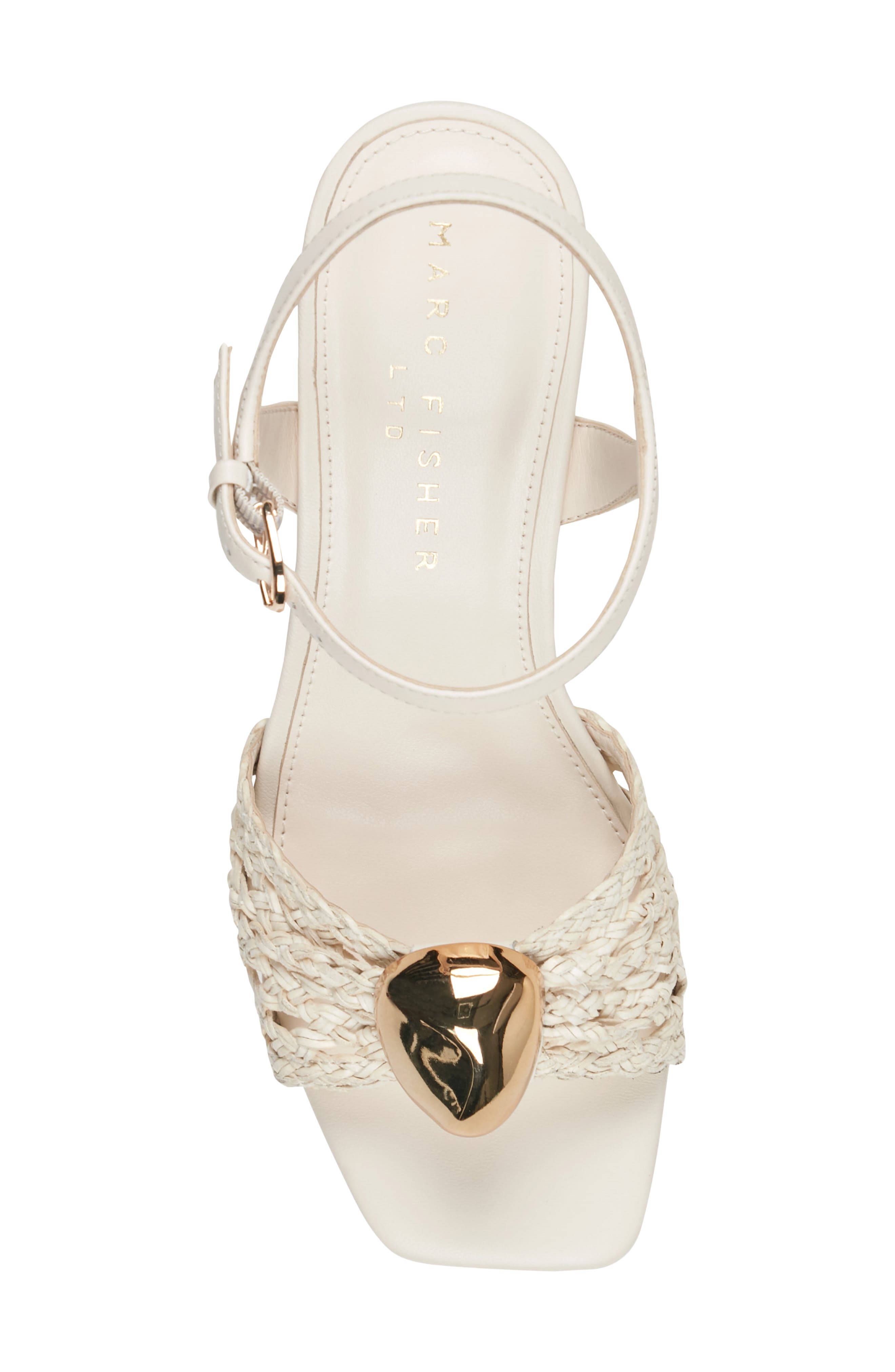 Cabell Ankle Strap Platform Sandal, Alternate, color, IVORY
