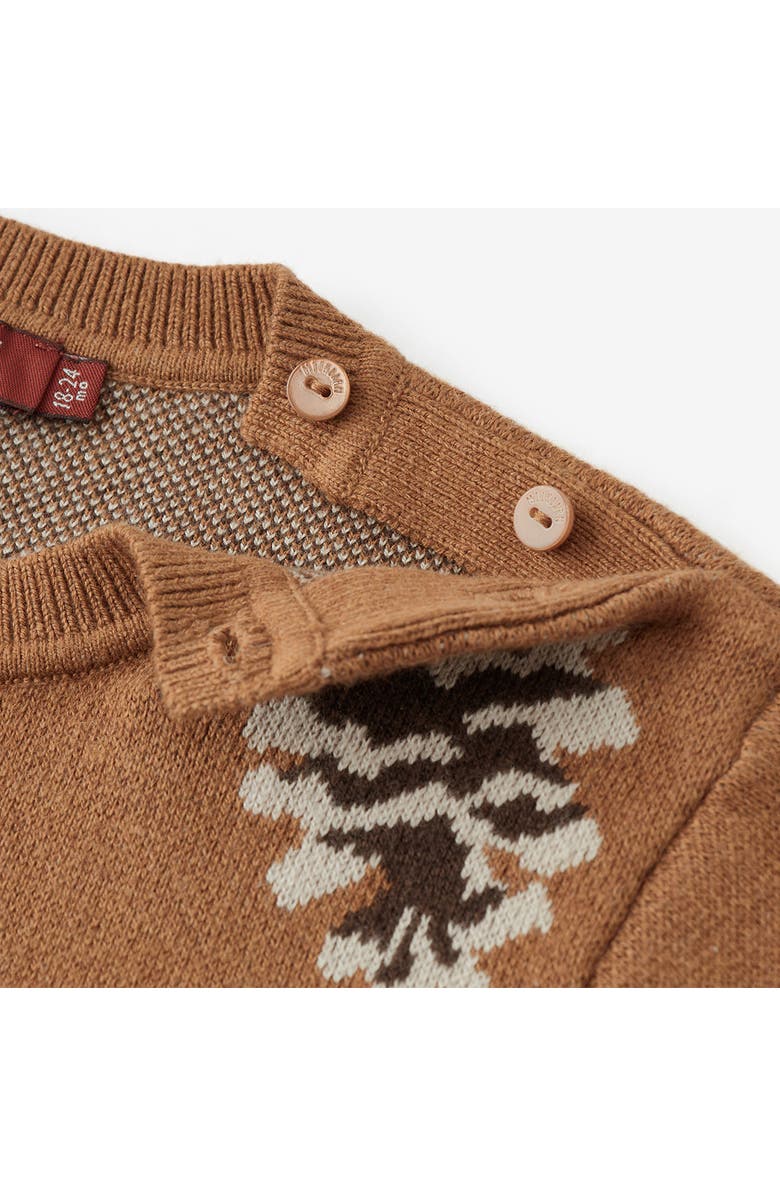 Milkbarn Knitted Sweater, Alternate, color, Pinecone & Hedgehog