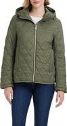 Vince Camuto Water Resistant Hooded Quilted Jacket