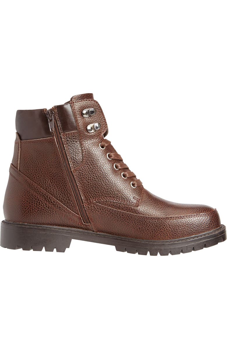 KingSize Zip-Up Work Boots, Alternate, color, Dark Brown