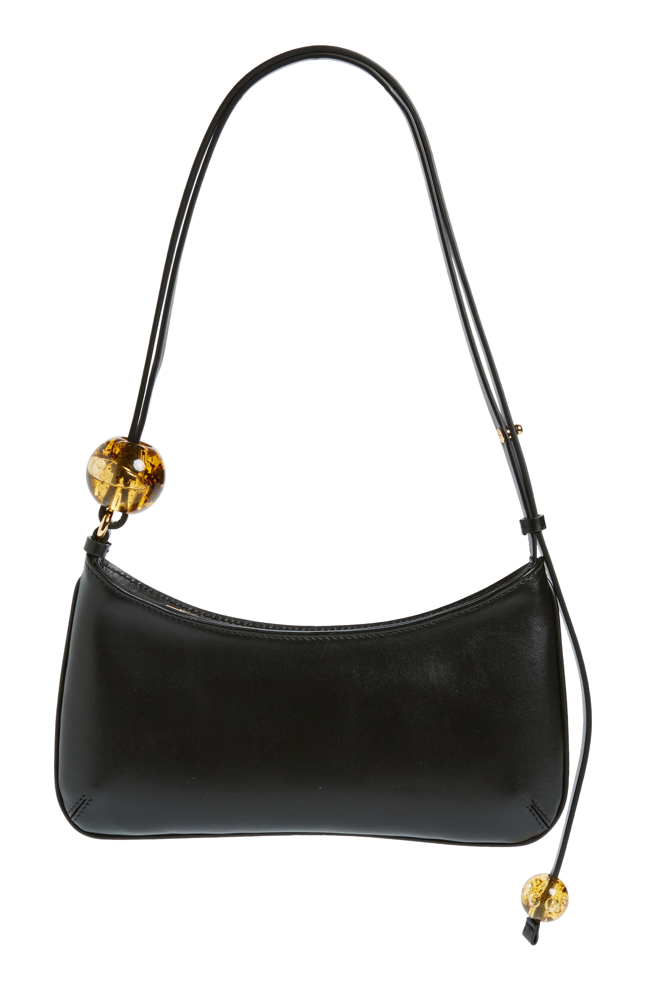 Jacquemus Le Bisou Leather Shoulder Bag, Alternate, color, 