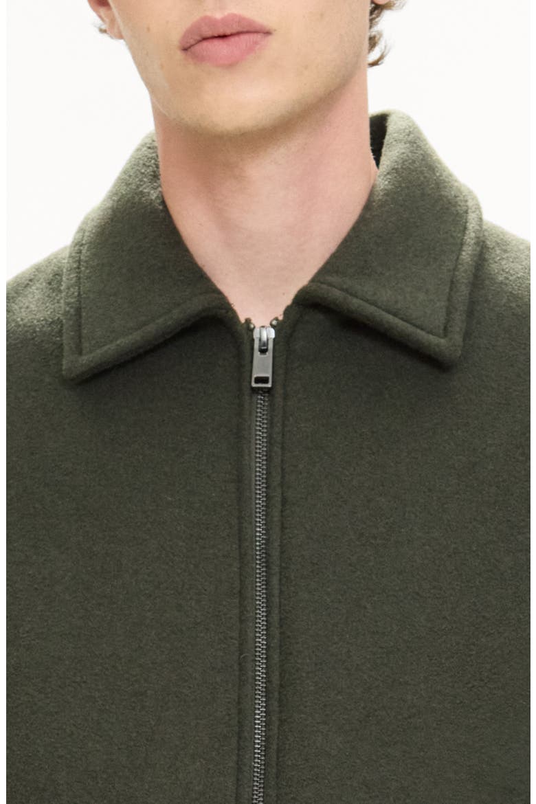 Wool Blend Bomber Jacket, Main, color, DARK TARMAC - AR6