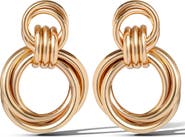 Jessica Simpson Interlocking Loop Earrings