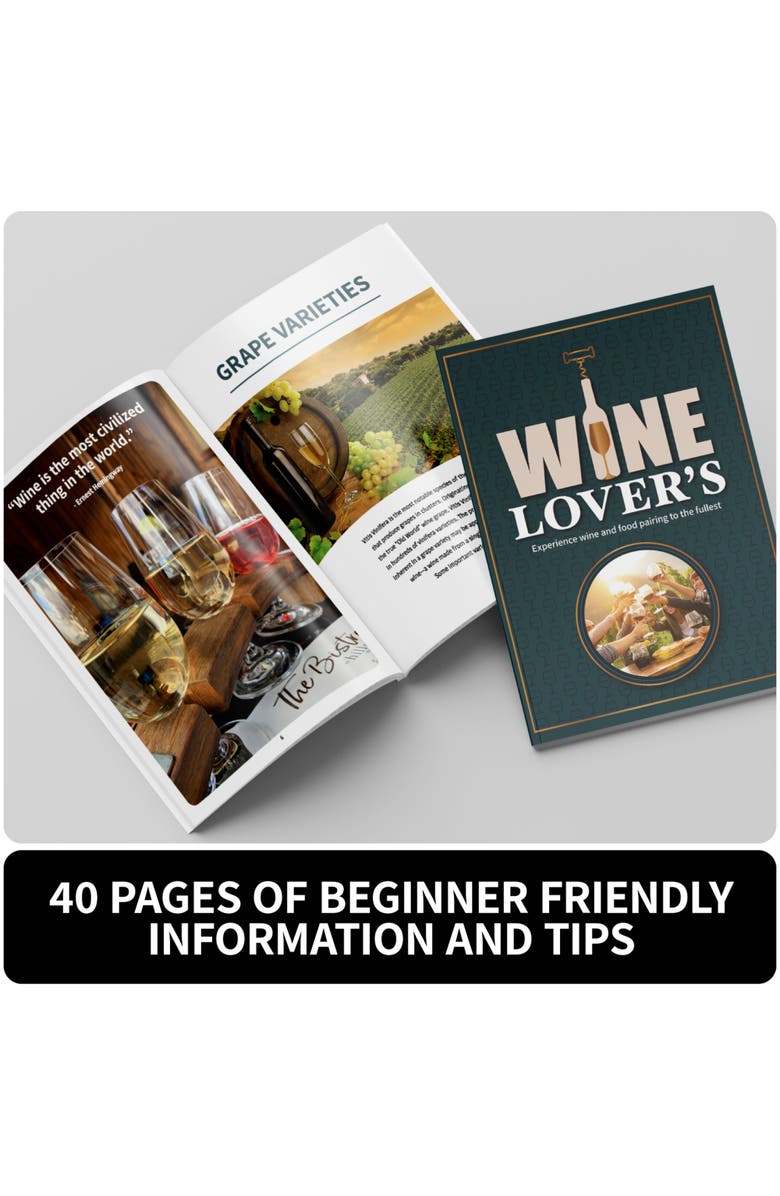 Gift Box Wine Enthusiast Set Elevate Your Wine Experience, Alternate, color, Multicolored