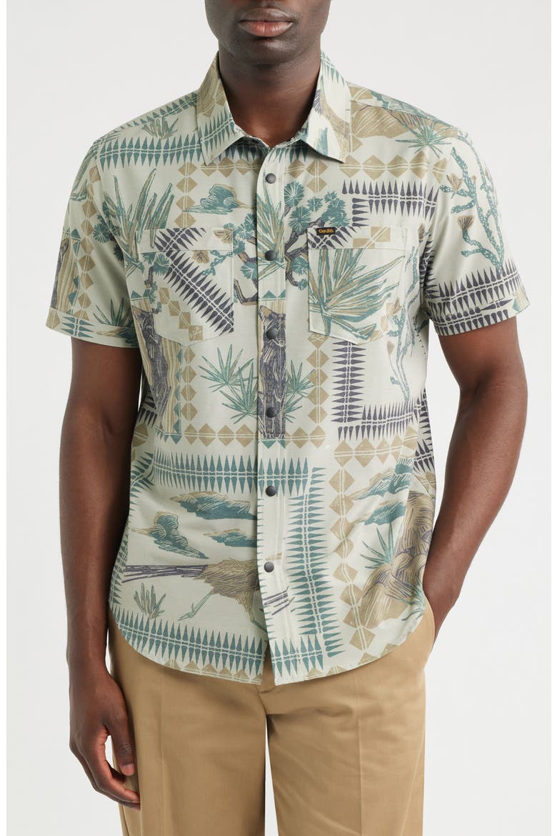 Cottondale Button-Up Shirt, Main, color, KHAKI