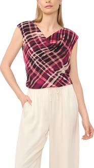 Halogen® Cowl Neck Sleeveless Top