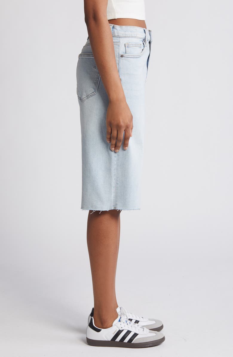 HIDDEN JEANS Raw Hem Baggy Denim Shorts, Alternate, color,