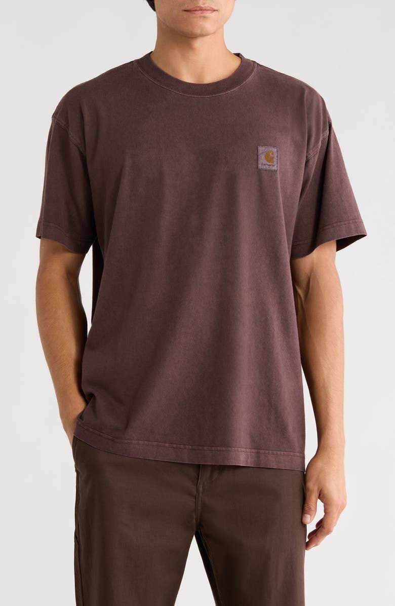Carhartt Work In Progress Vista Loose Fit Logo T-Shirt, Main, color, Palisander Garment Dyed