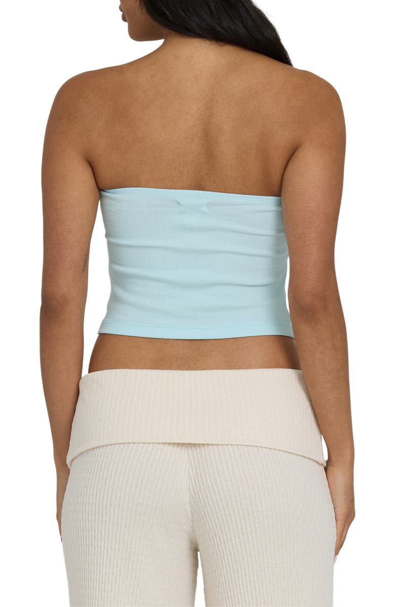 Billabong Cocoa Graphic Strapless Top, Alternate, color, Clearwater