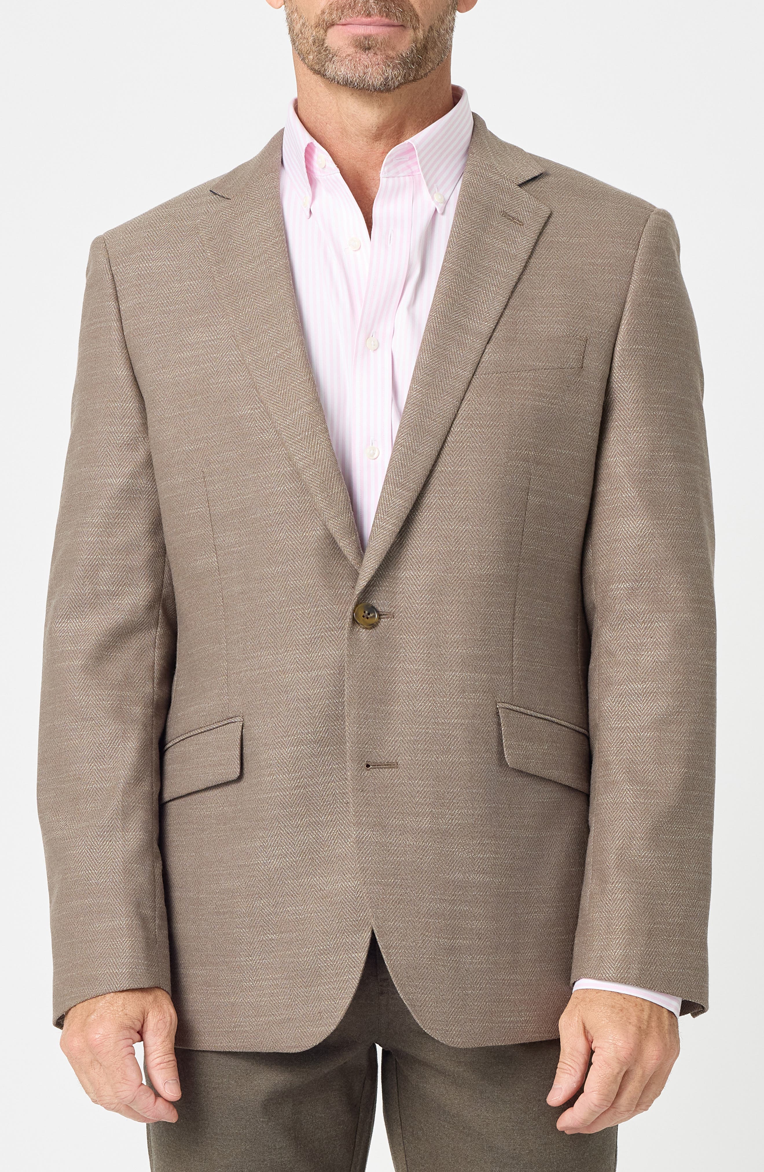 Herringbone Slim Fit Sport Coat