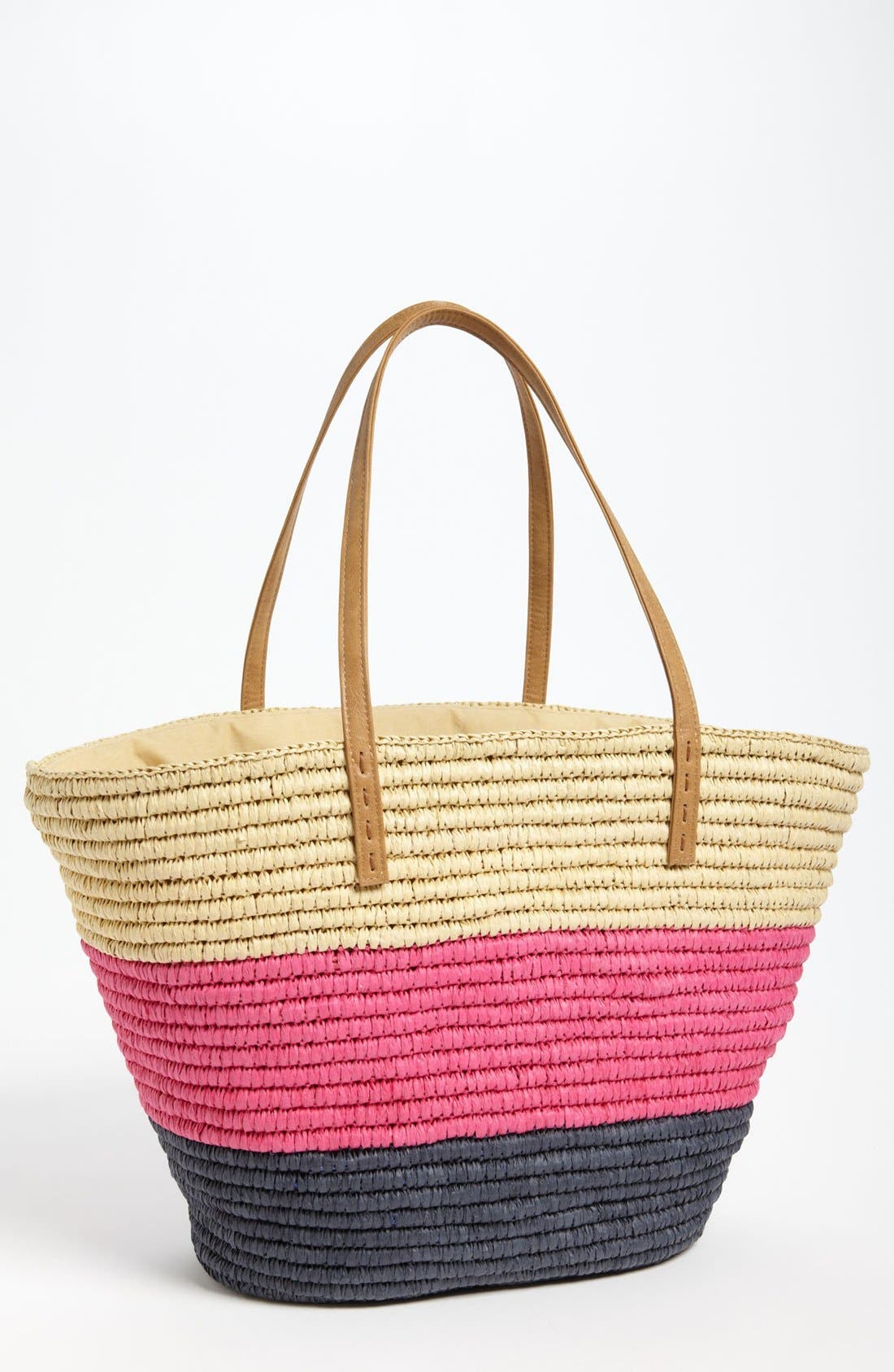 'Classic' Tote, Main, color, NAVY/ FUCHSIA MULTI