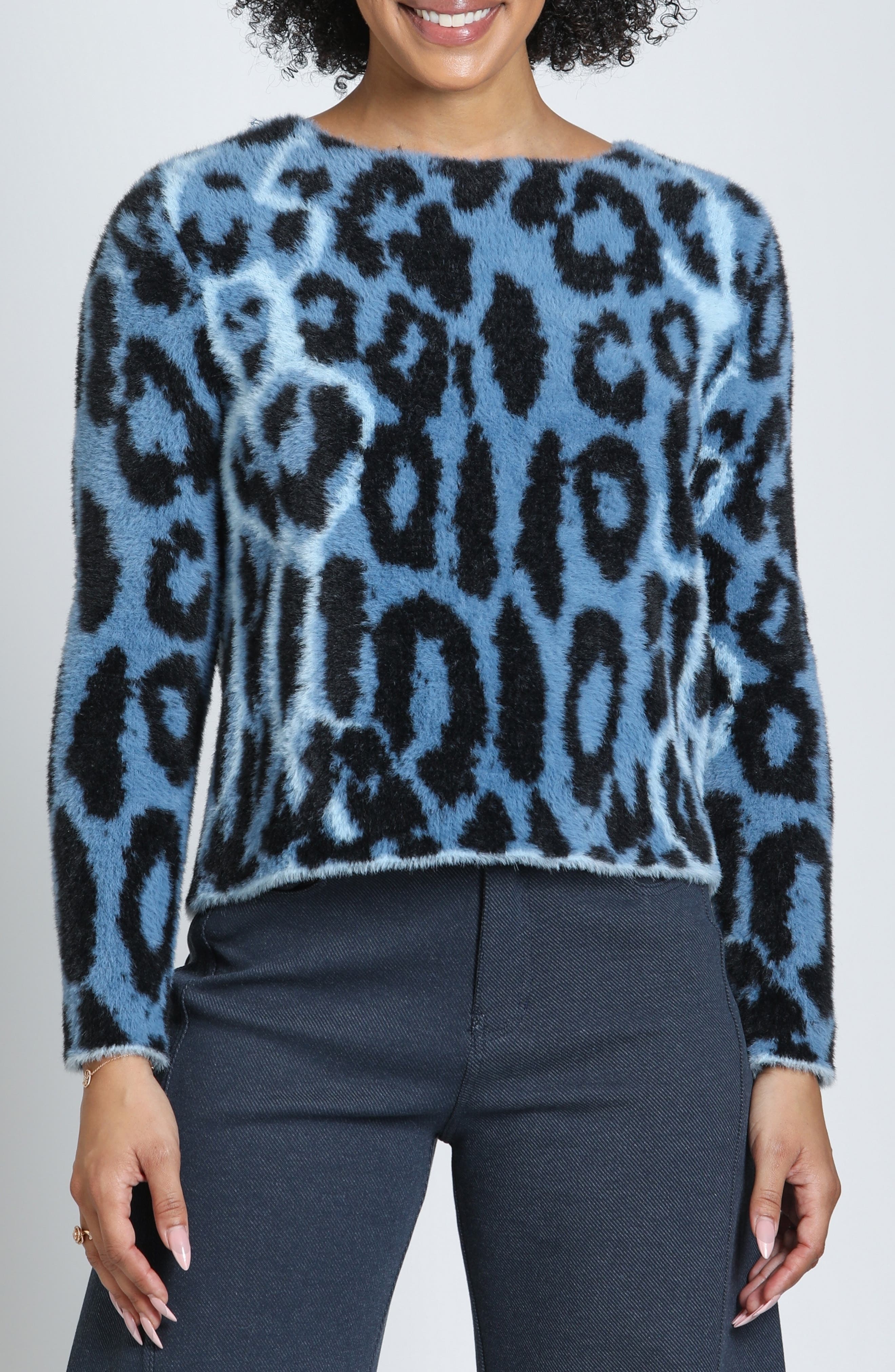 APNY Fuzzy Boat Neck Sweater (Women) | Nordstrom