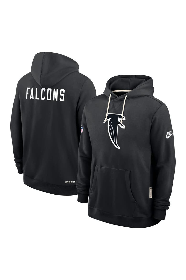 Men's Nike Black Atlanta Falcons Sideline Offensive Set Play Performance Pullover Hoodie, Alternate, color, Black