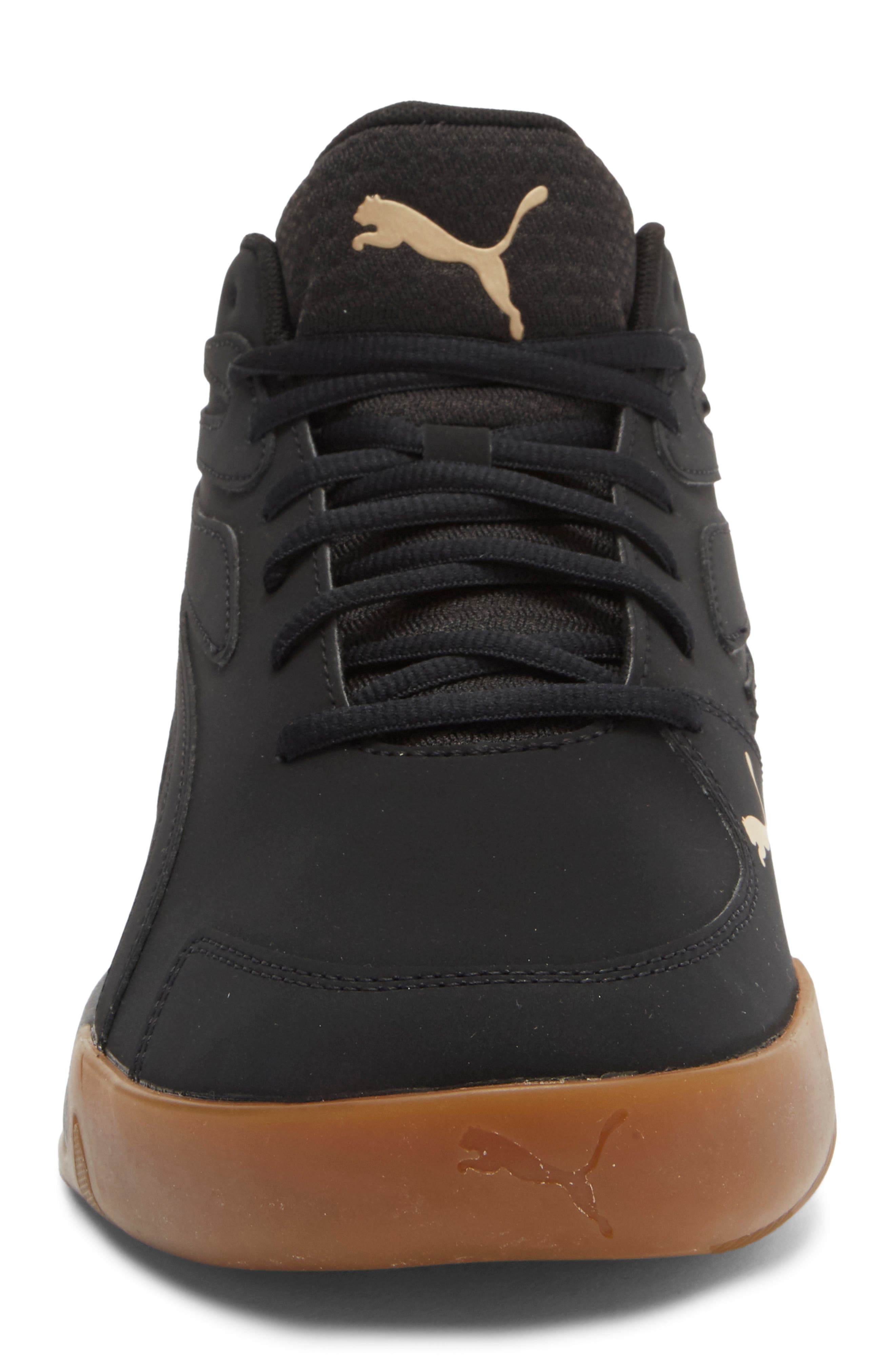 PUMA Court Pro High Top Sneaker, Alternate, color, Puma Black/ Archive Gold